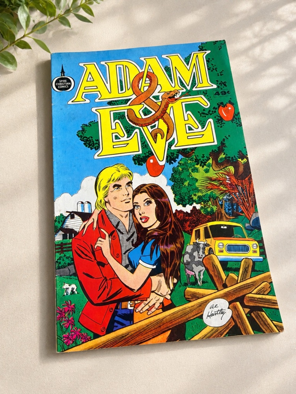 Vintage Spire Christian Comics Adam & Eve Comic Book 49¢ Religious Retro Comic
